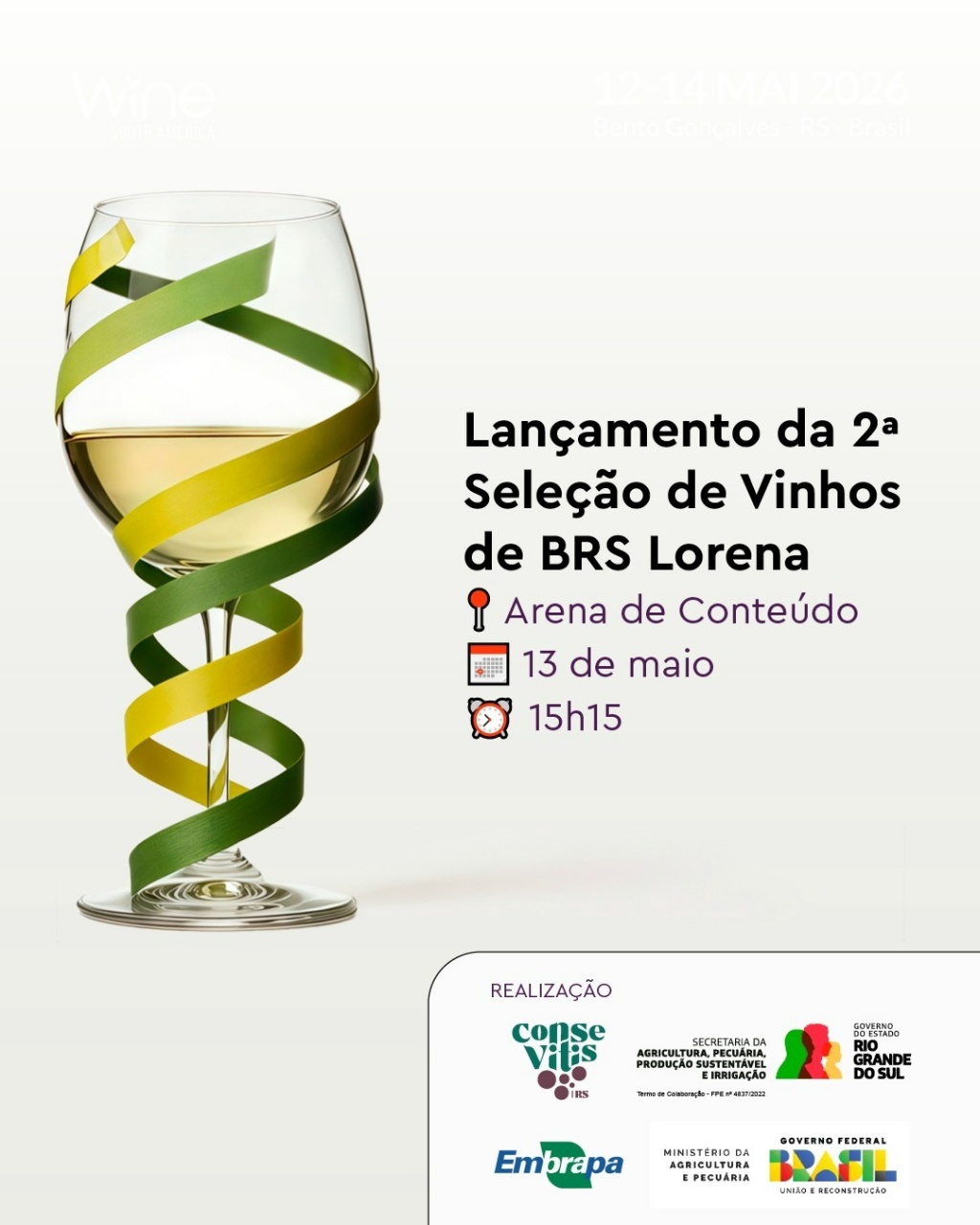 Wine South America recebe lançamento da 2ª Seleção de Vinhos de BRS Lorena