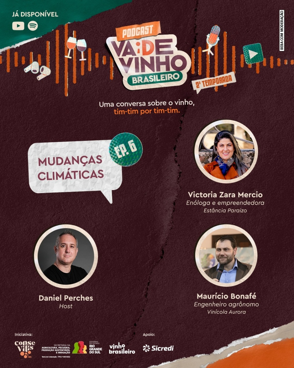 Clima em transformação desafia vinhedos e pauta novo episódio do Vai de Vinho Brasileiro